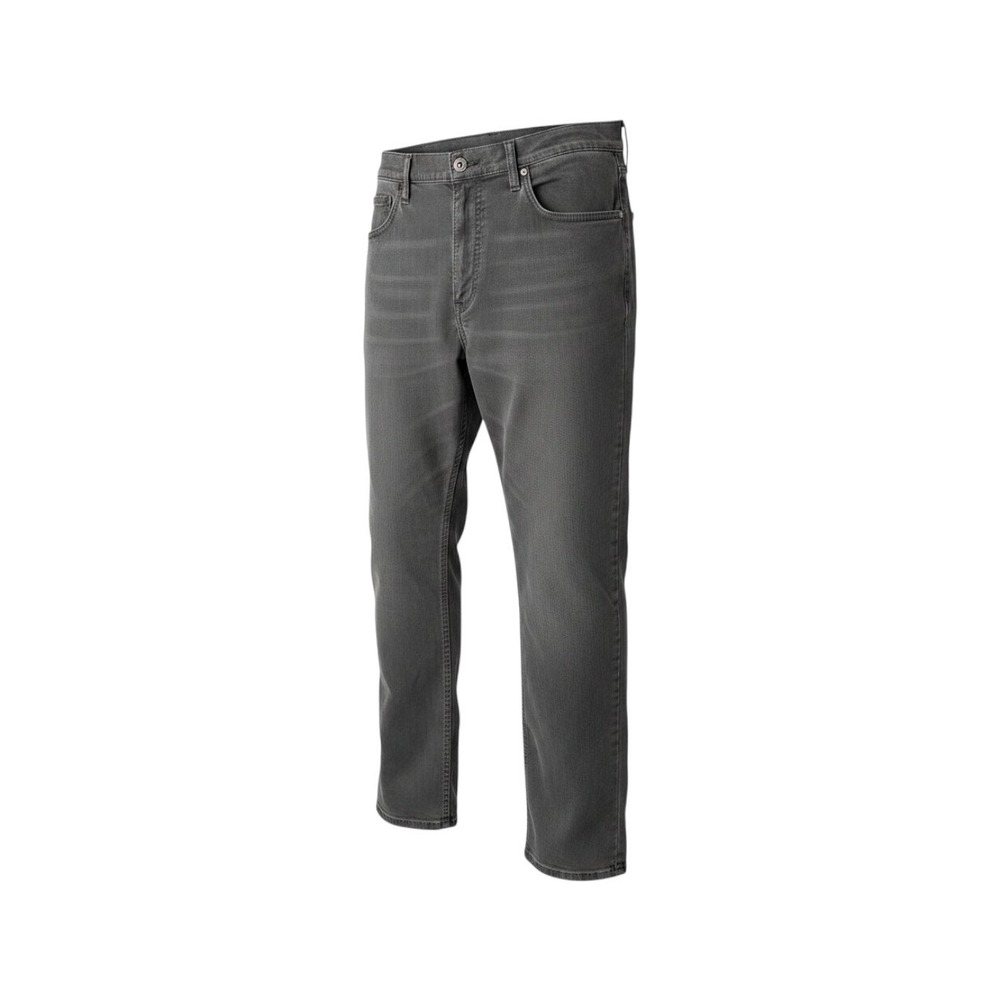 Wrangler Men's 38x32 Straight Fit Pants – Gray Cotton Stretch Premium Quality